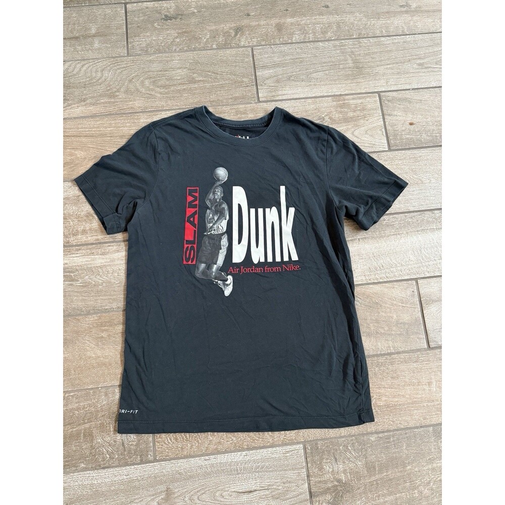 Air Jordan slam dunk from Nike t-shirt black size Large